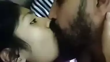 Big guy enjoys romantic sex with his cute GF