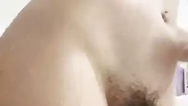 Desi cute hairy pussy girl nude selfie for boyfriend