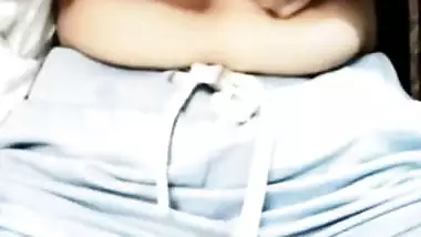 Gorgeous college girl naked big boobs show on video call