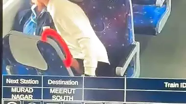 Meerut metro train CCTV caught college girl boob sucking