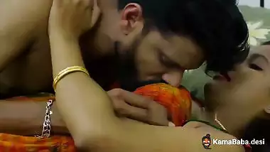 Jija chews his Sali’s juicy boobs in Hindi bf video
