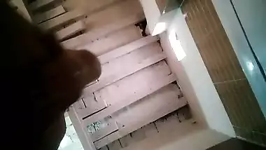 Shameless desi girl spreading ass in bath