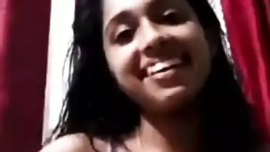 Firm boobs mallu GF removing bra and topless video call