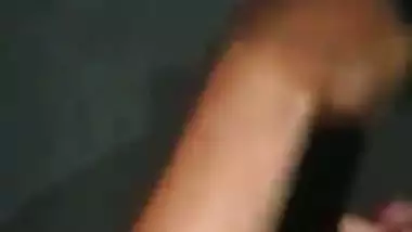 A village lady’s Tamil blowjob makes her man cum