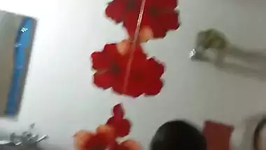 Big boobs sister bathing caught on cam by brother