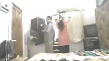 Bhai behan ready for action when parents went out