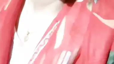 Cute Bangla girlfriend video call boobs show to lover