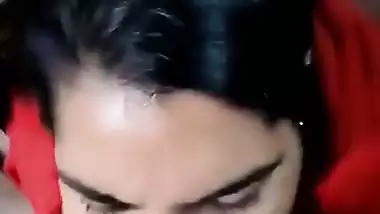 A village lady gives a desi blowjob to her lover