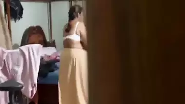 Mom wearing bra caught by horny son viral incest