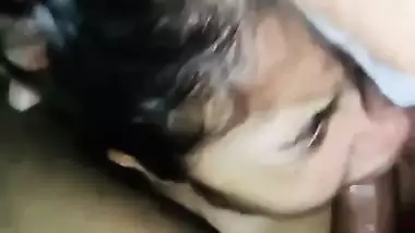 Sharp tits Bengali girl sucking 7-inch big dick