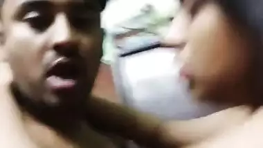 Kinky guy chews big milky boobs in Indian sex video