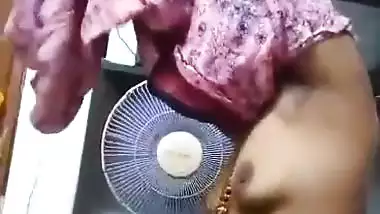 Telugu wife strips nighty and gives blowjob to husband